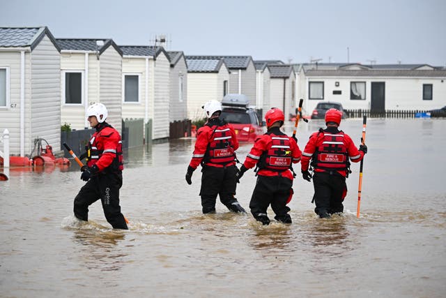 <p>Some rescue operations have been conducted as flood warnings are issued across the UK </p>