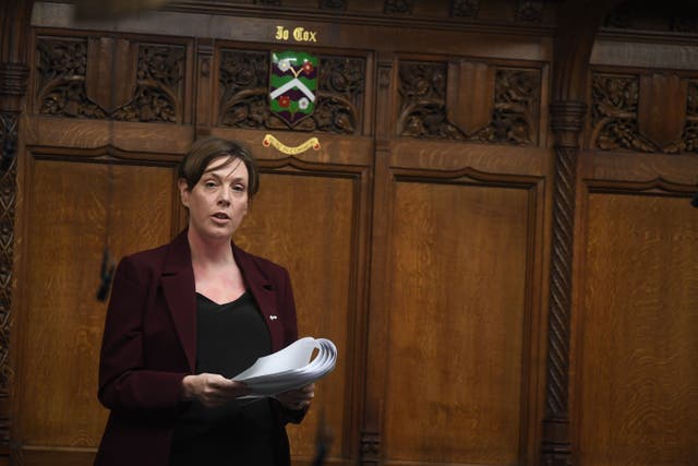 Jess Phillips has not towed the party’s line on the war (Jessica Taylor/PA)