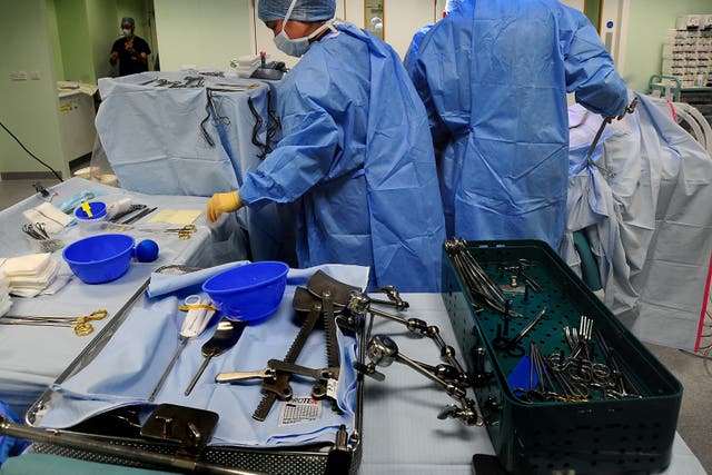 A generic stock photo of an operation taking place after groundbreaking work involving Caesarean sections simultaneous with ovary and fallopian tube removal was carried out (Rui Vieira/PA)
