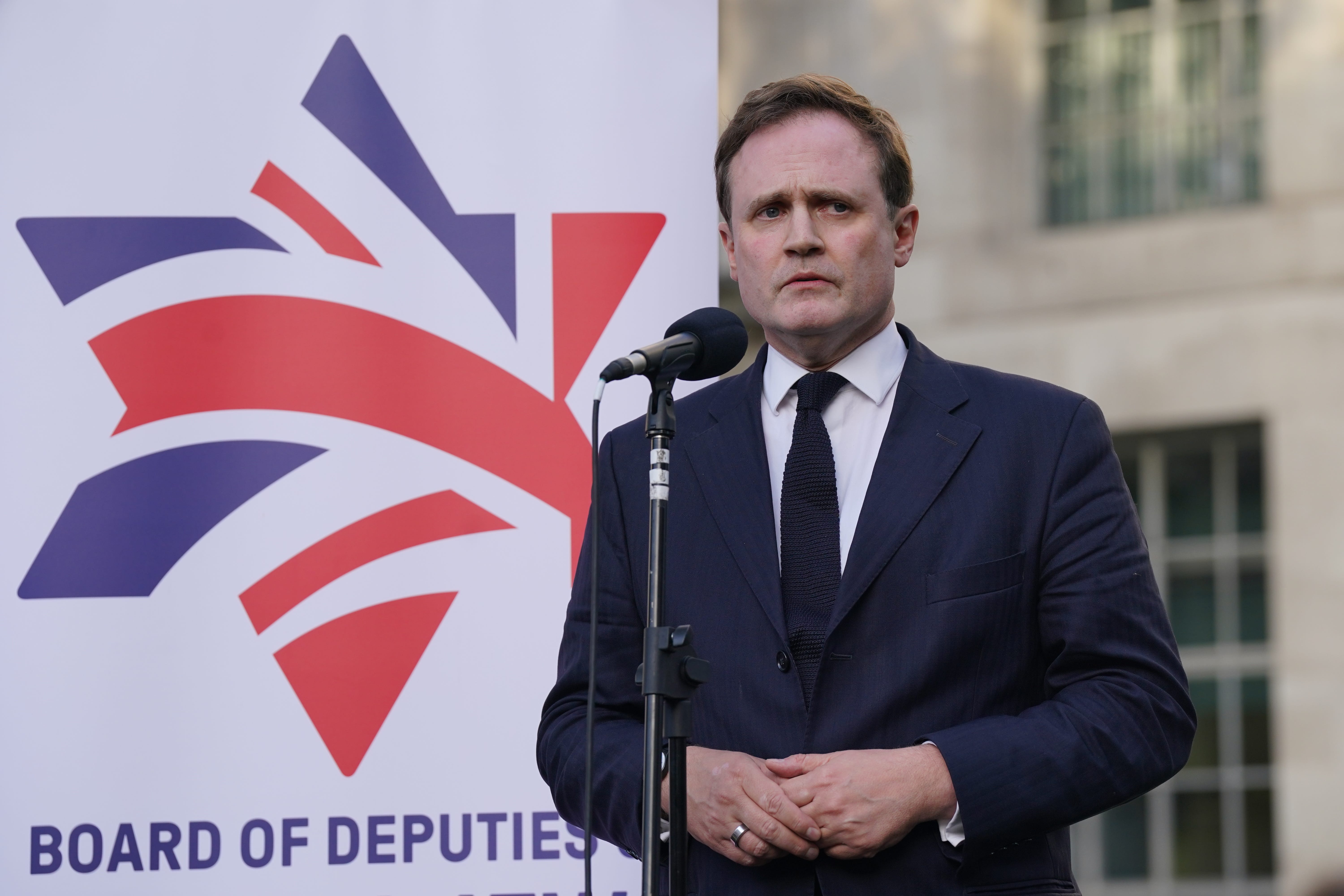 Tom Tugendhat condemned Hizb ut-Tahrir’s ‘disgraceful celebration of Hamas’ appalling attacks on Israel’
