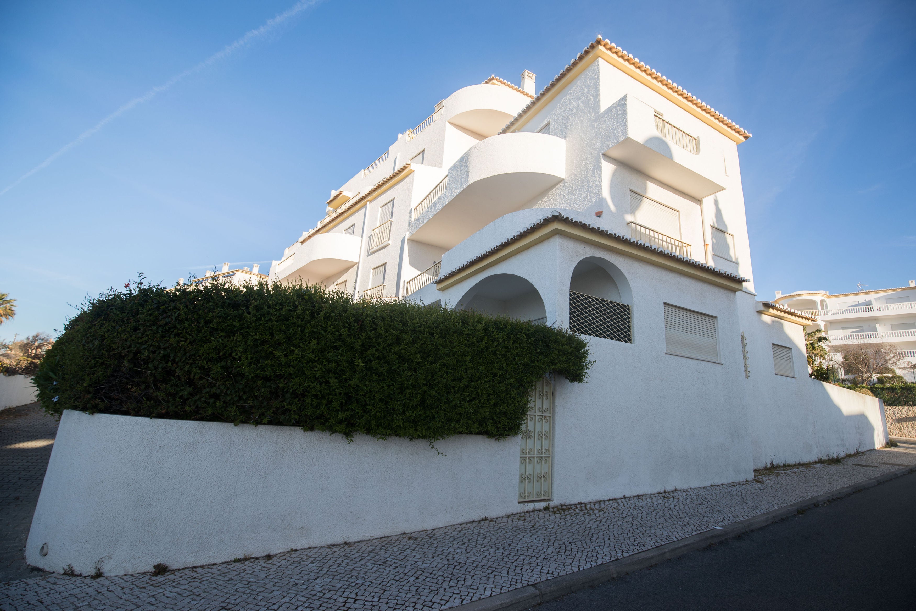 Apartment 5A (bottom apartment) in Praia da Luz, Portugal, from where McCann went missing in 2007