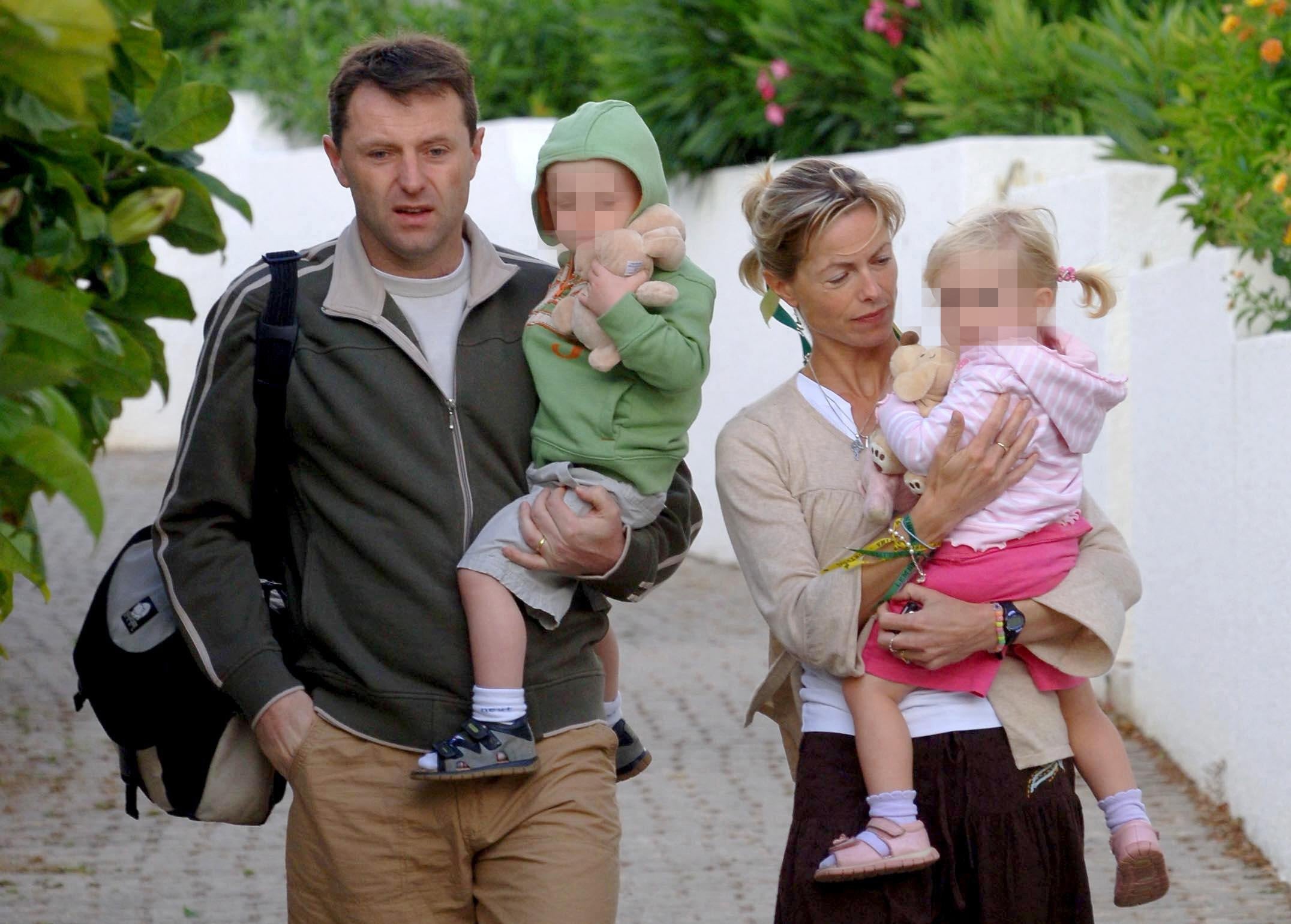 The McCanns with Madeleine’s twin siblings who are now 18 years old