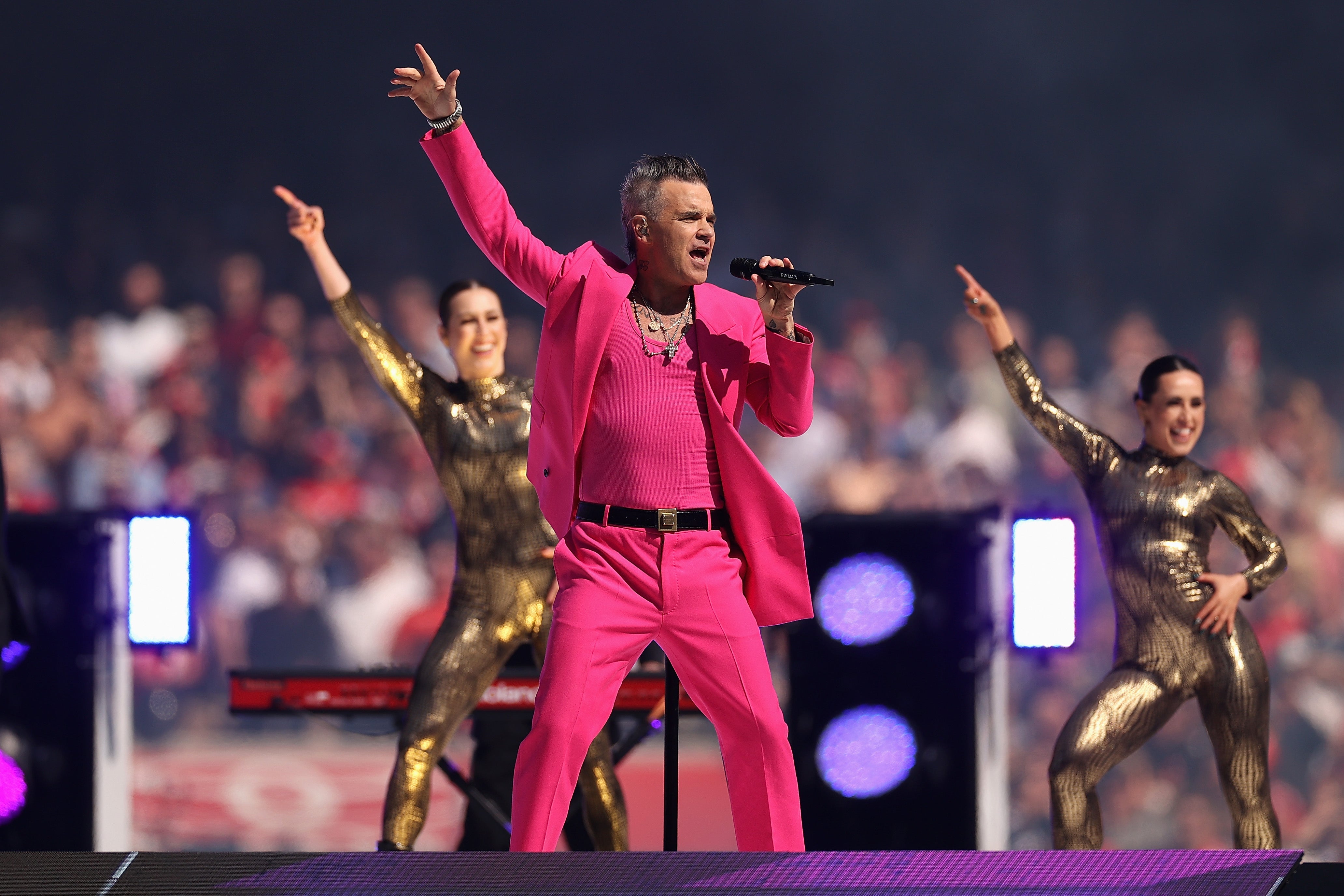 In the pink: Williams became the blueprint for escaping the pop band shackles