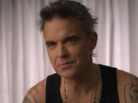 Robbie Williams in his self-titled Netflix documentary