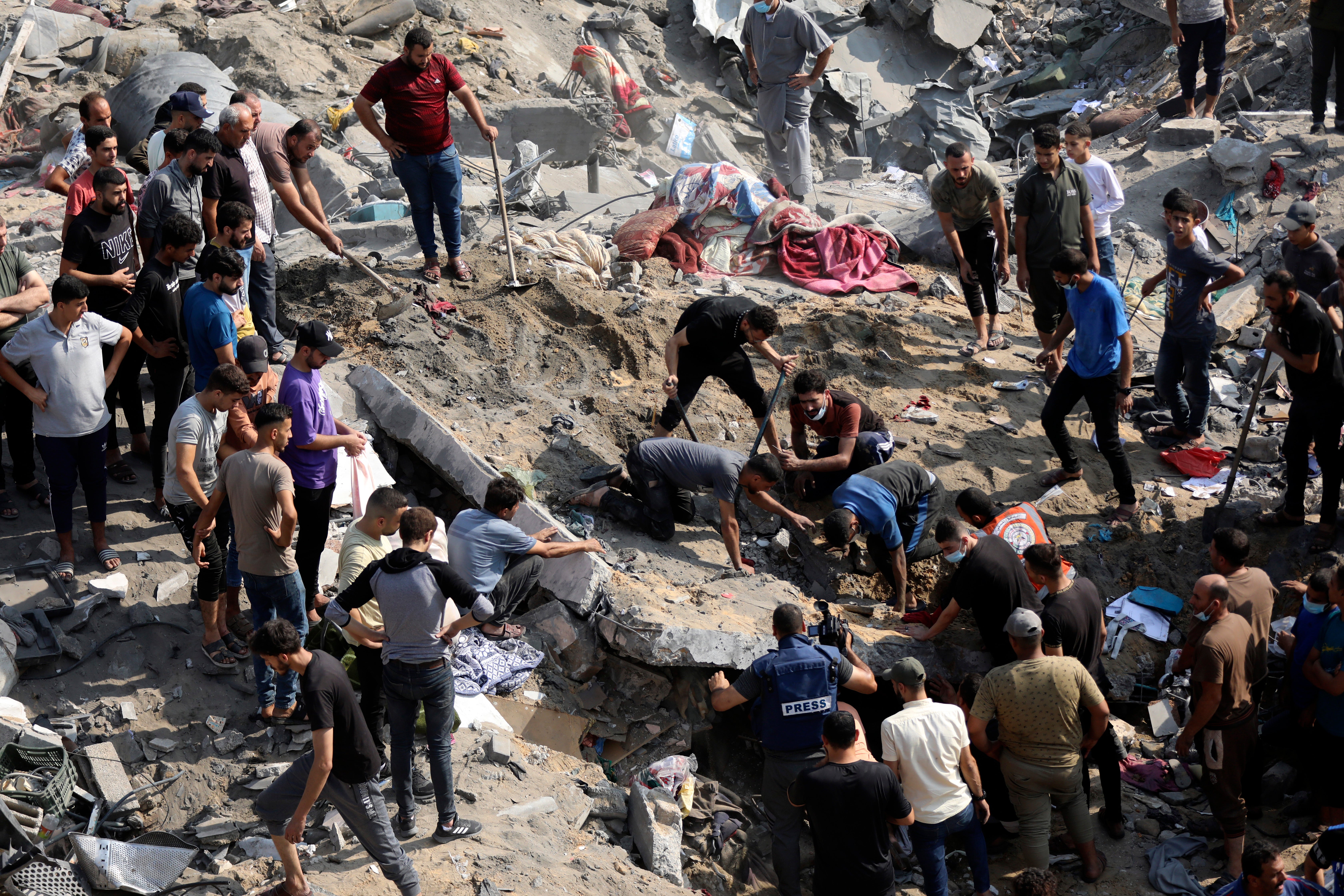 Israel Palestinians Gaza Northern Bombardment