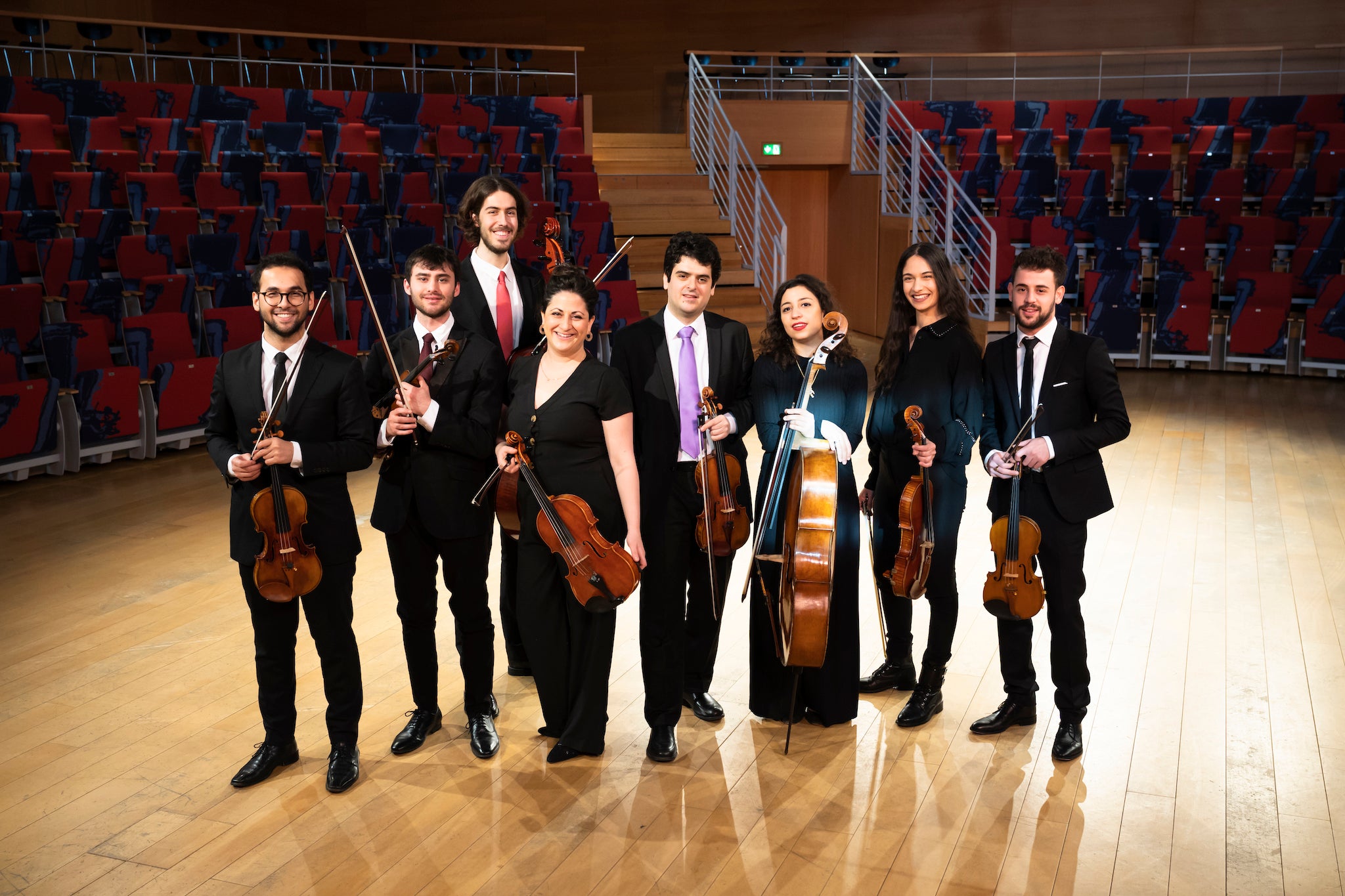 The West-Eastern Divan Ensemble pictured at Pierre Boulez Saal Berlin