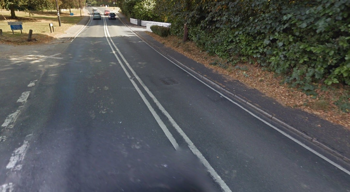 A stretch of Stock Road, which has been closed due to the incident