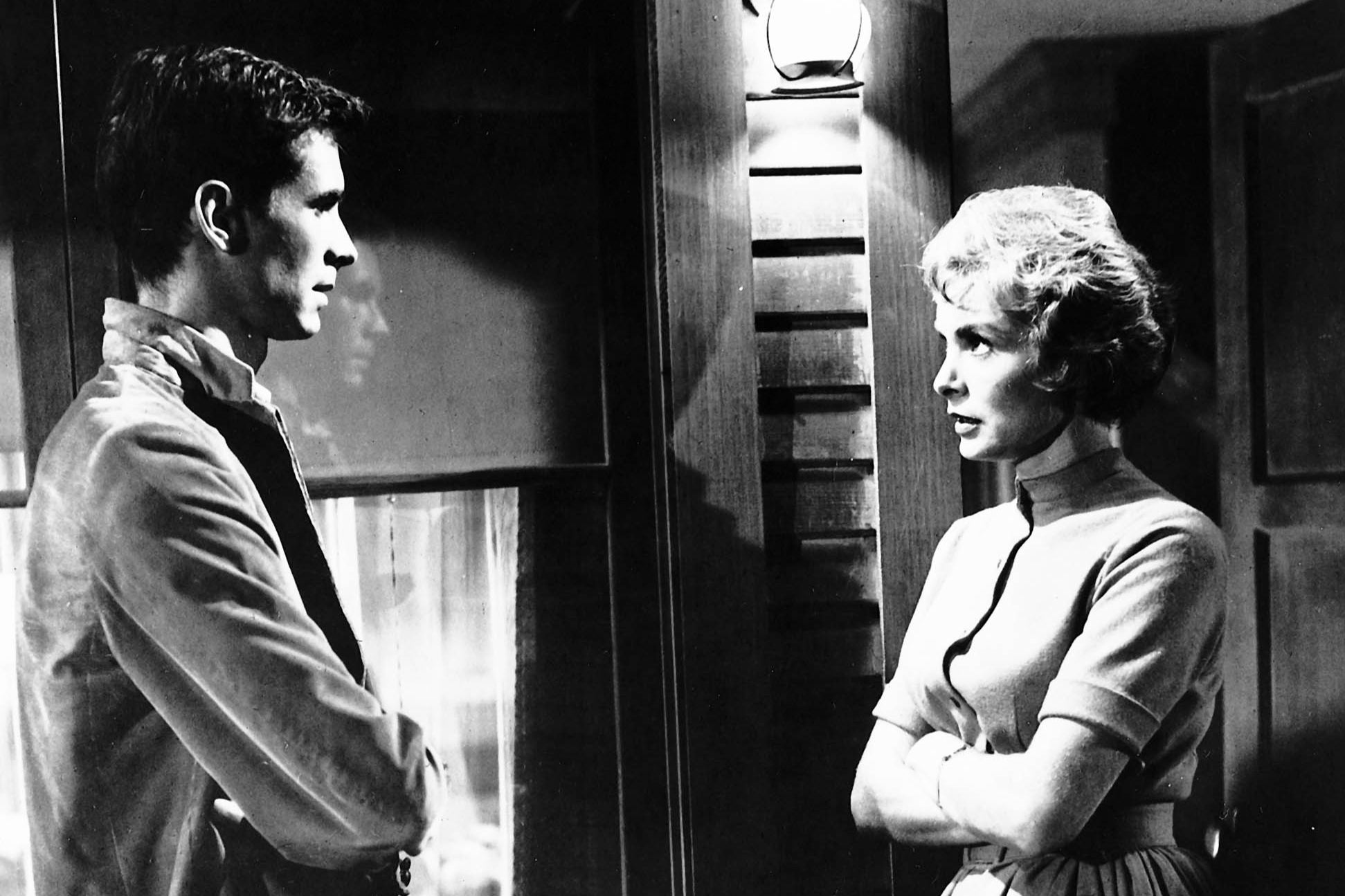 A vicious psycho: Anthony Perkins and Janet Leigh in Alfred Hitchcock’s iconic horror
