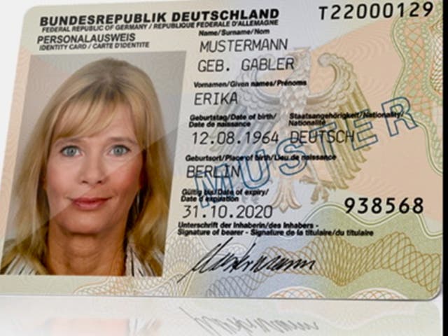 <p>Not wanted: The UK has banned tourists from Germany and everywhere else in the EU unless they have passports rather than ID cards</p>
