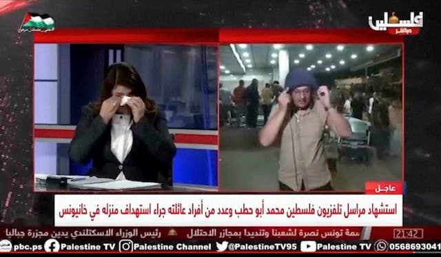 Israel Palestinians Gaza TV Reporter
