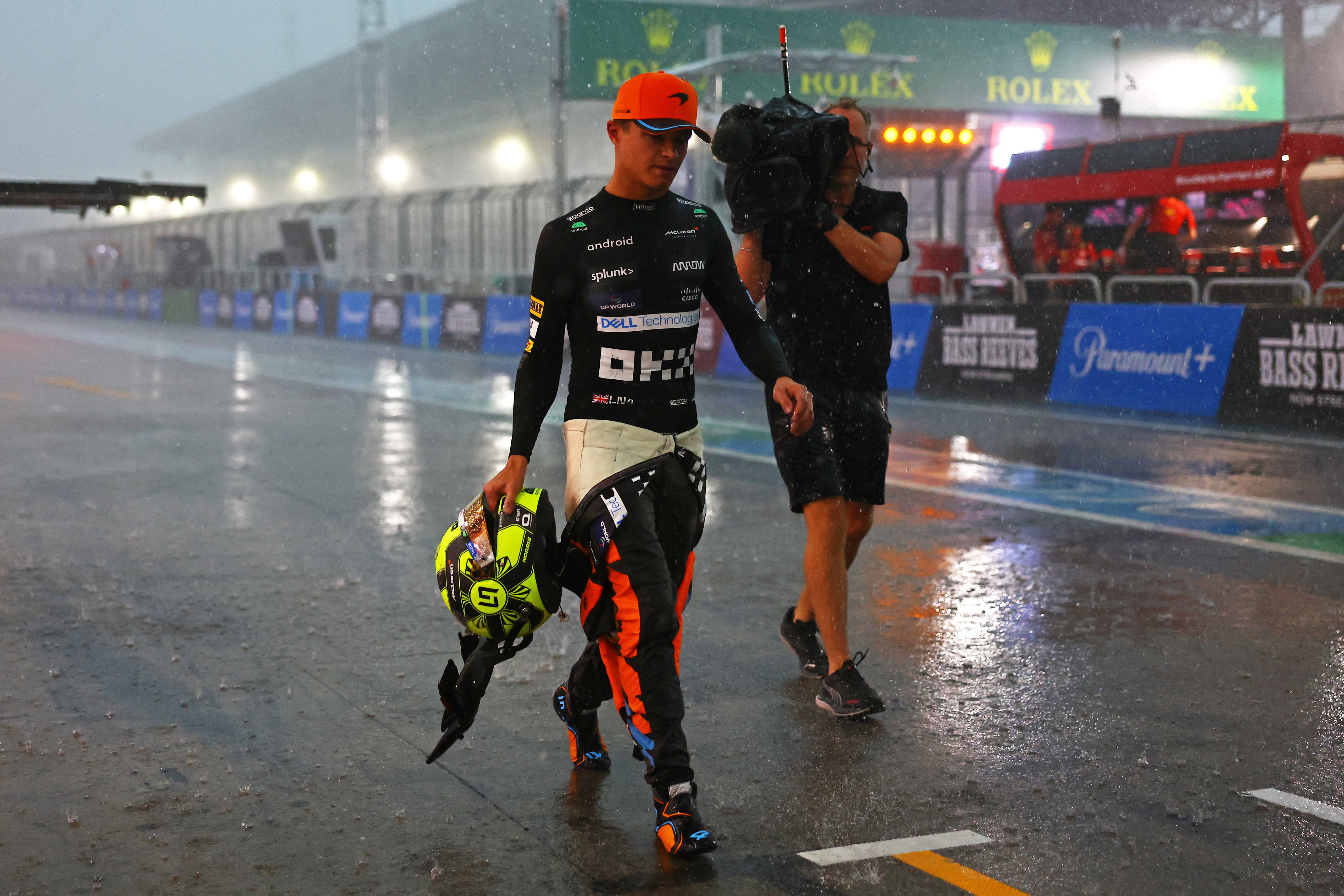 Torrential rain meant qualifying was curtailed early at Interlagos
