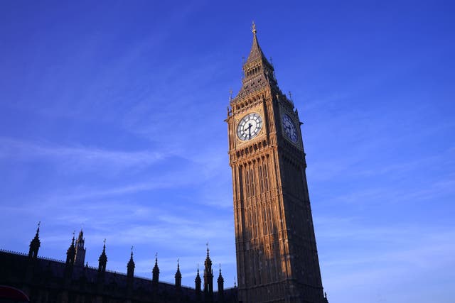 The Elizabeth Tower at the Houses of Parliament, known as Big Ben (John Walton/PA)