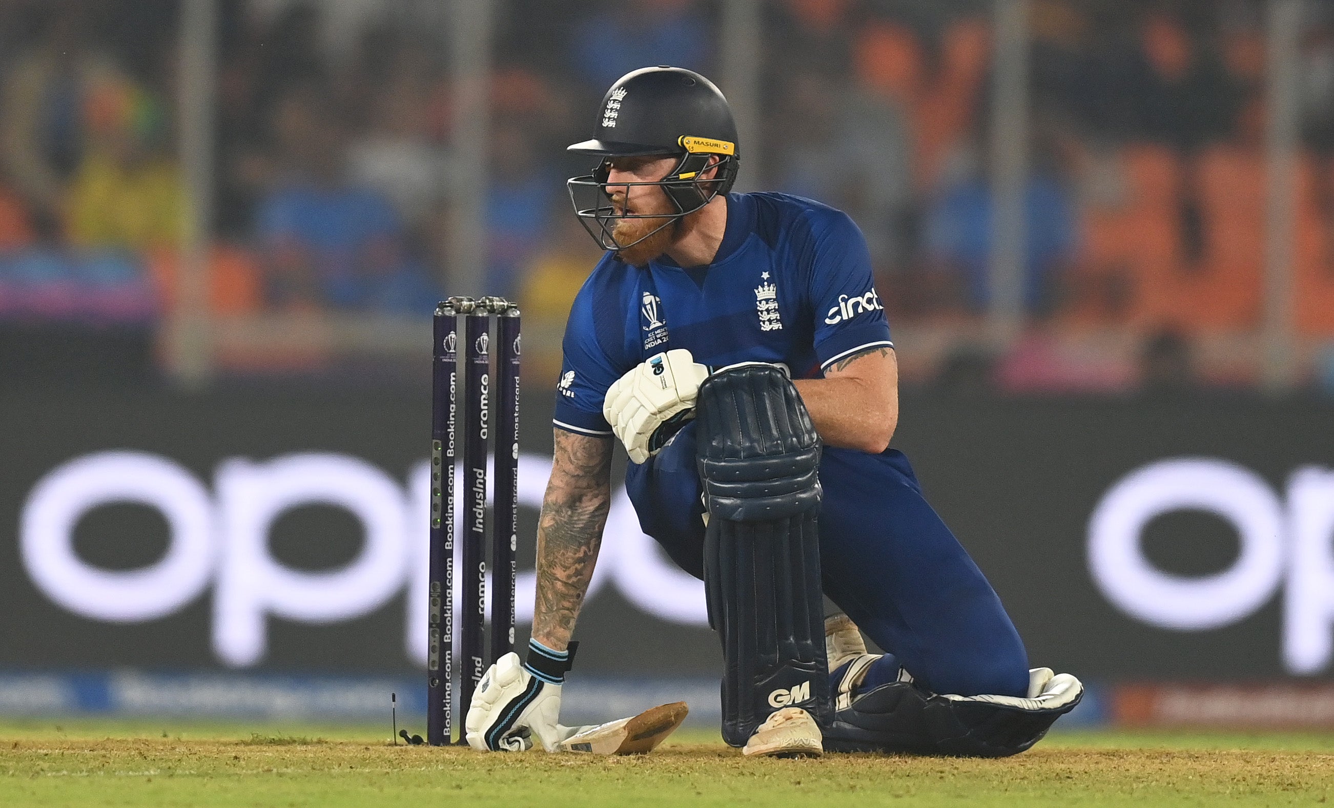 Ben Stokes was out for 64 as England tried to chase 287 to win