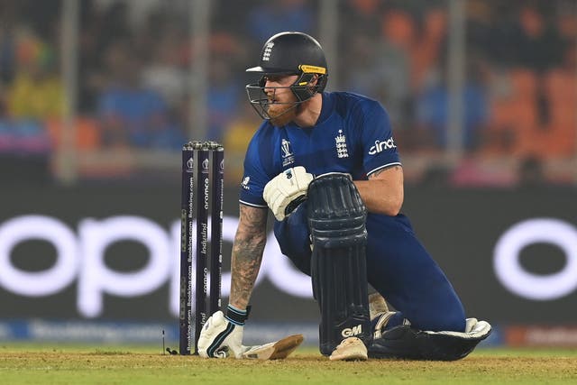 <p>Ben Stokes was out for 64 as England tried to chase 287 to win</p>