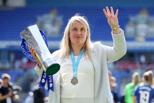 <p>Emma Hayes led Chelsea to four WSL titles in a row </p>