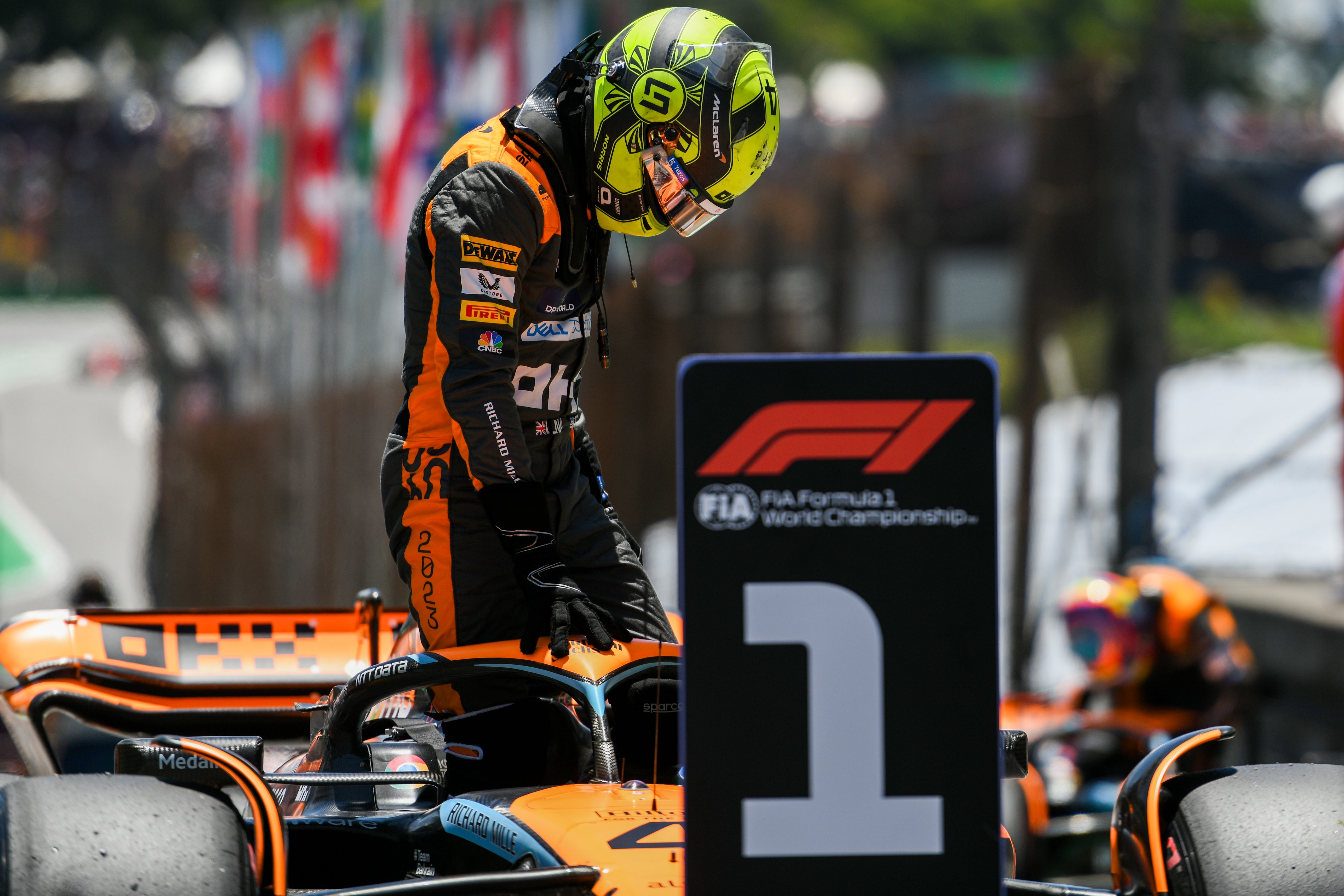Lando Norris is on pole for the sprint race