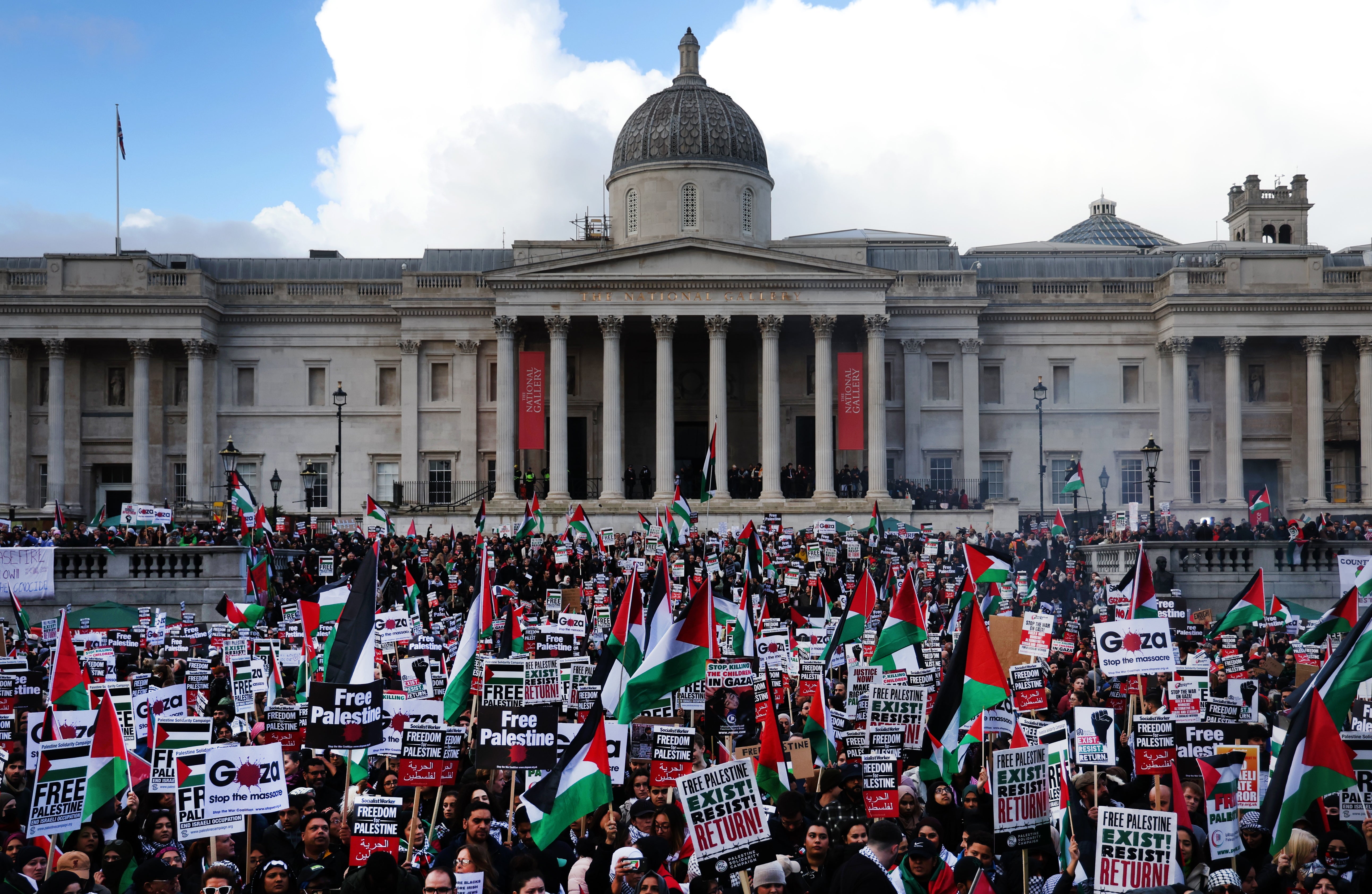 Last week’s pro-Palestine demonstration in Trafalgar Square