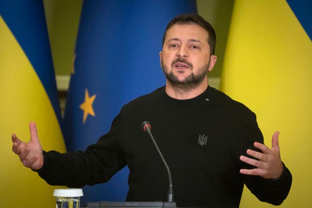 <p>Ukrainian president Volodymyr Zelensky said the war between Israel and Hamas was ‘taking away’ from Ukraine’s fight with Russia  </p>