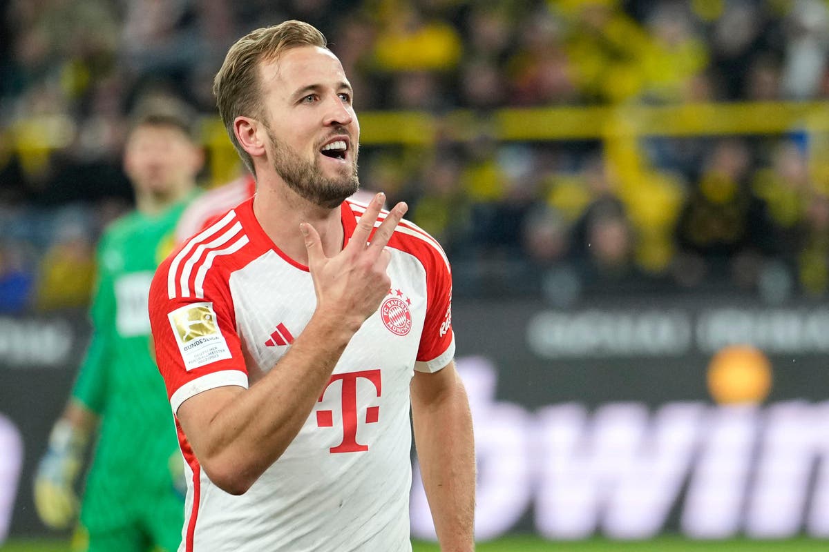 Harry Kane scores hat-trick as Bayern Munich hammer Borussia Dortmund