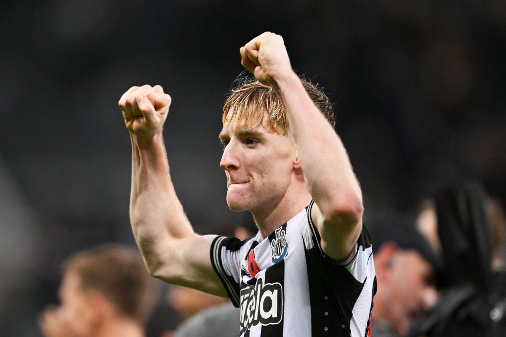 Anthony Gordon has become a key starter under Eddie Howe’s high-flying Newcastle