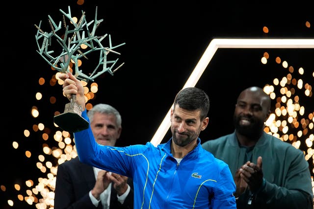 Novak Djokovic claimed another title in Paris (Michel Euler/AP)