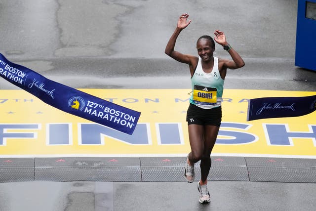 <p>The Boston Marathon will again be hotly contested </p>
