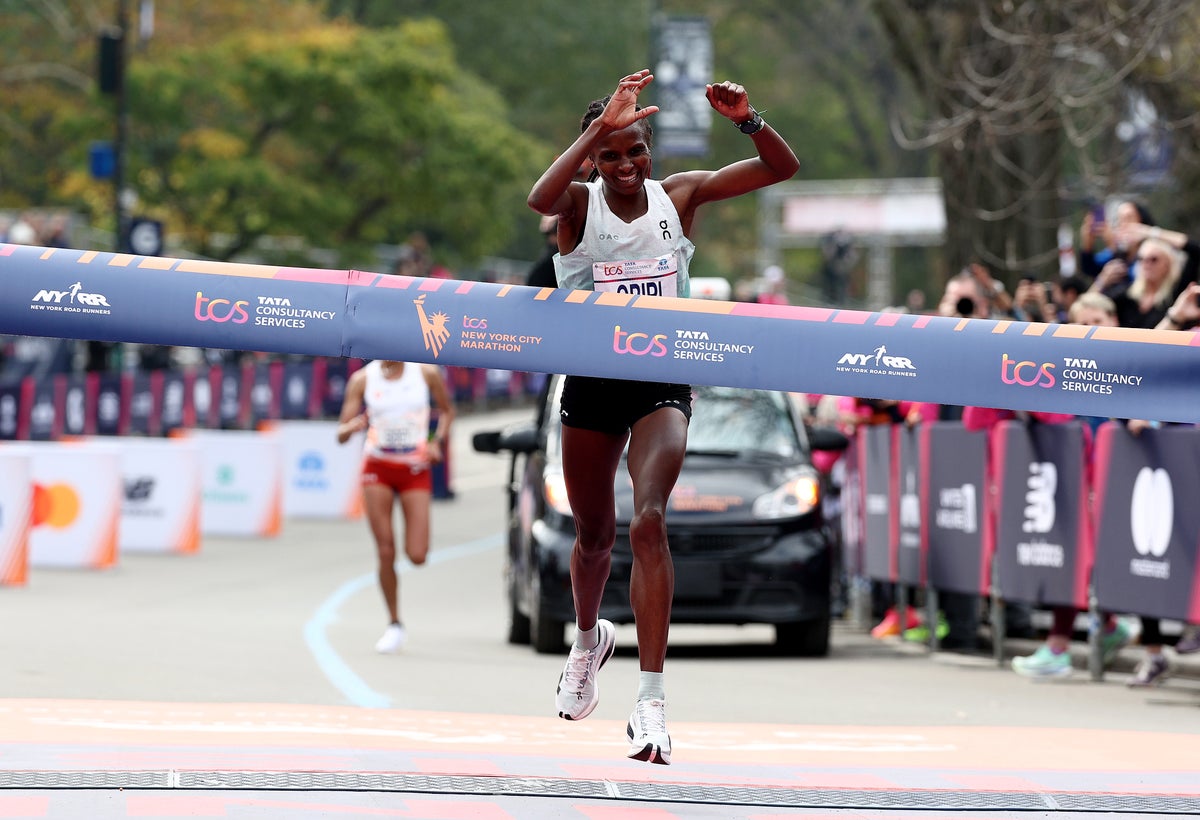Watch the moment every winner of the 2023 New York City Marathon crossed the finish line