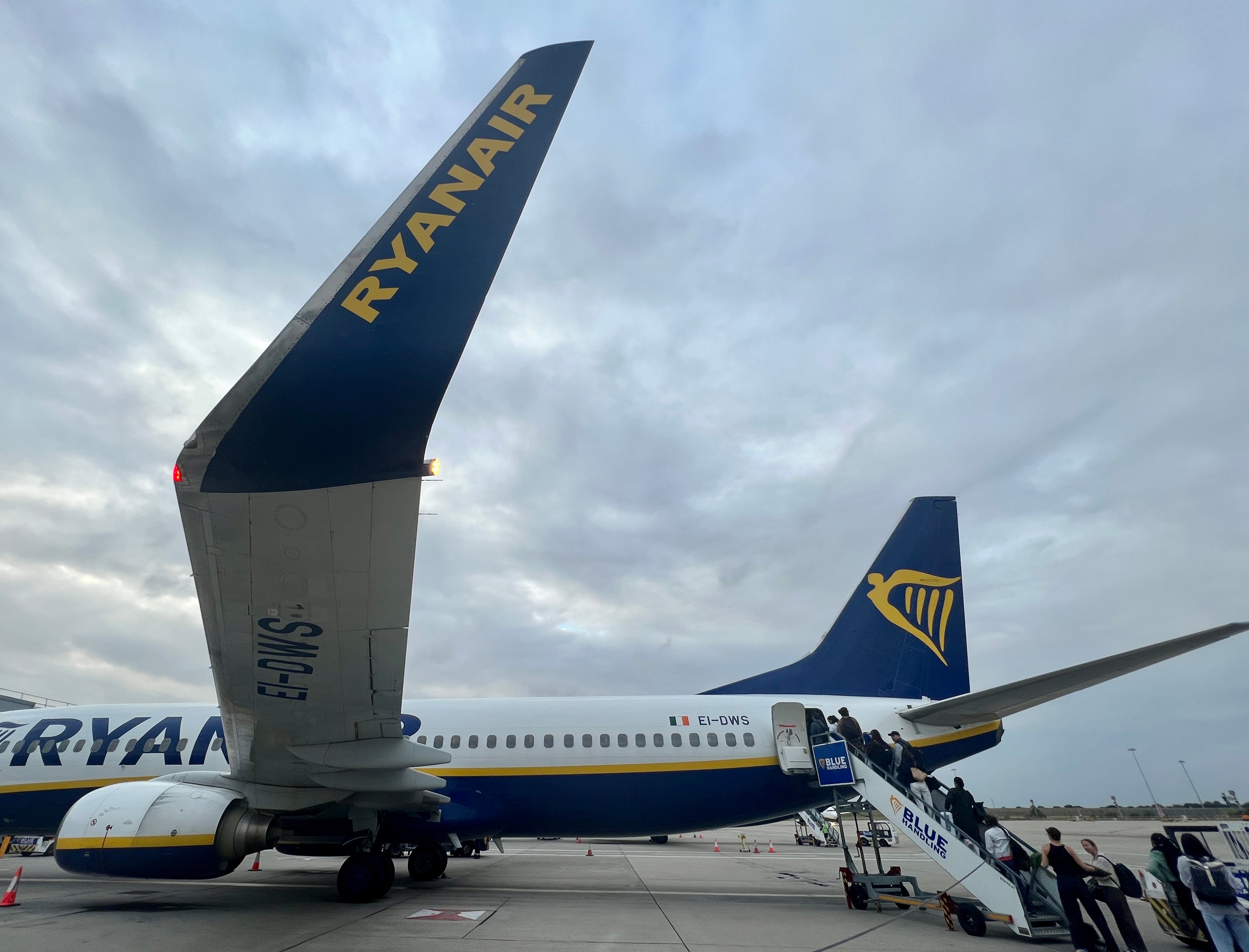 Boarding now: passengers boarded Ryanair flights at an average rate of 400 per minute during the summer