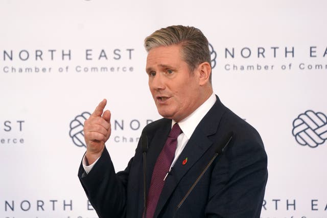 Labour Party leader Sir Keir Starmer has faced repeated criticism from within his own party over his stance on Gaza (Owen Humphreys/PA)