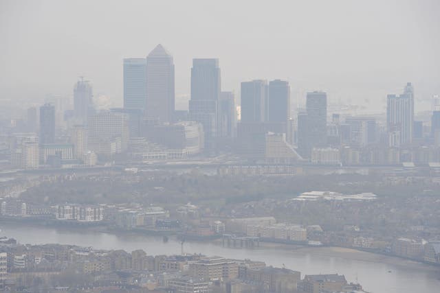 Campaigners are calling for mandatory corporate reporting on health impacts such as air pollution (Nicholas T Ansell/PA)