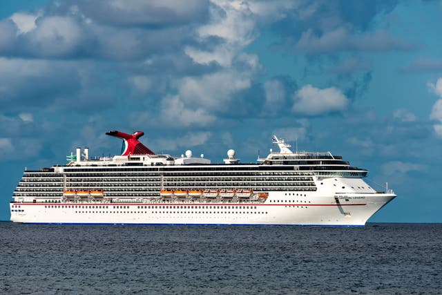 <p>The Carnival cruise was hundreds of miles out in the ocean </p>