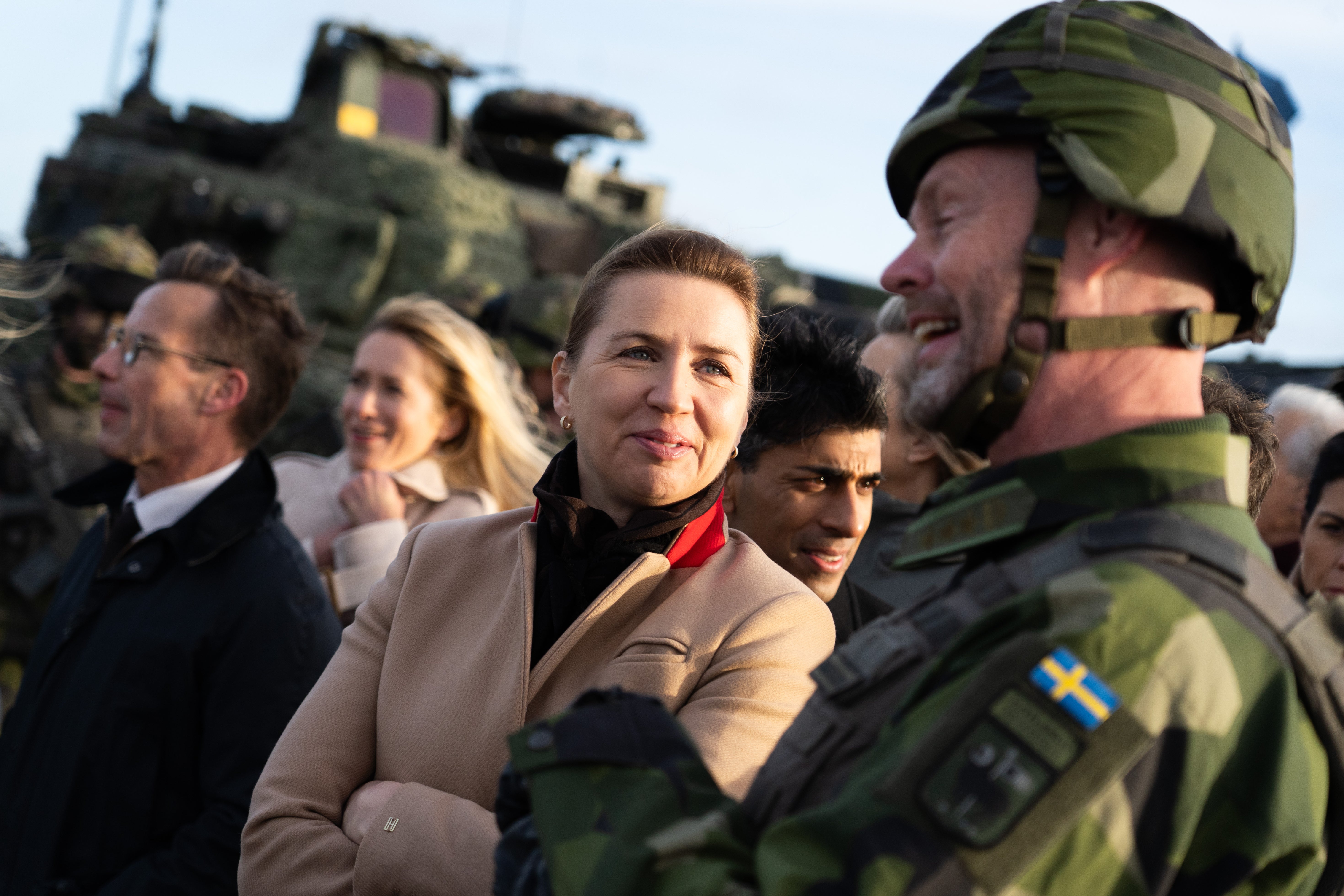 Danish prime minister Mette Frederiksen during a recent meeting on Ukraine in Sweden