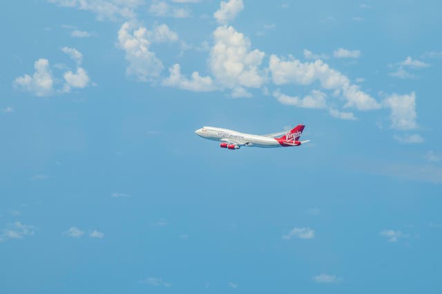 <p>Virgin Atlantic has committed to using at least 10 per cent of low-carbon fuel on its flights from 2030 </p>