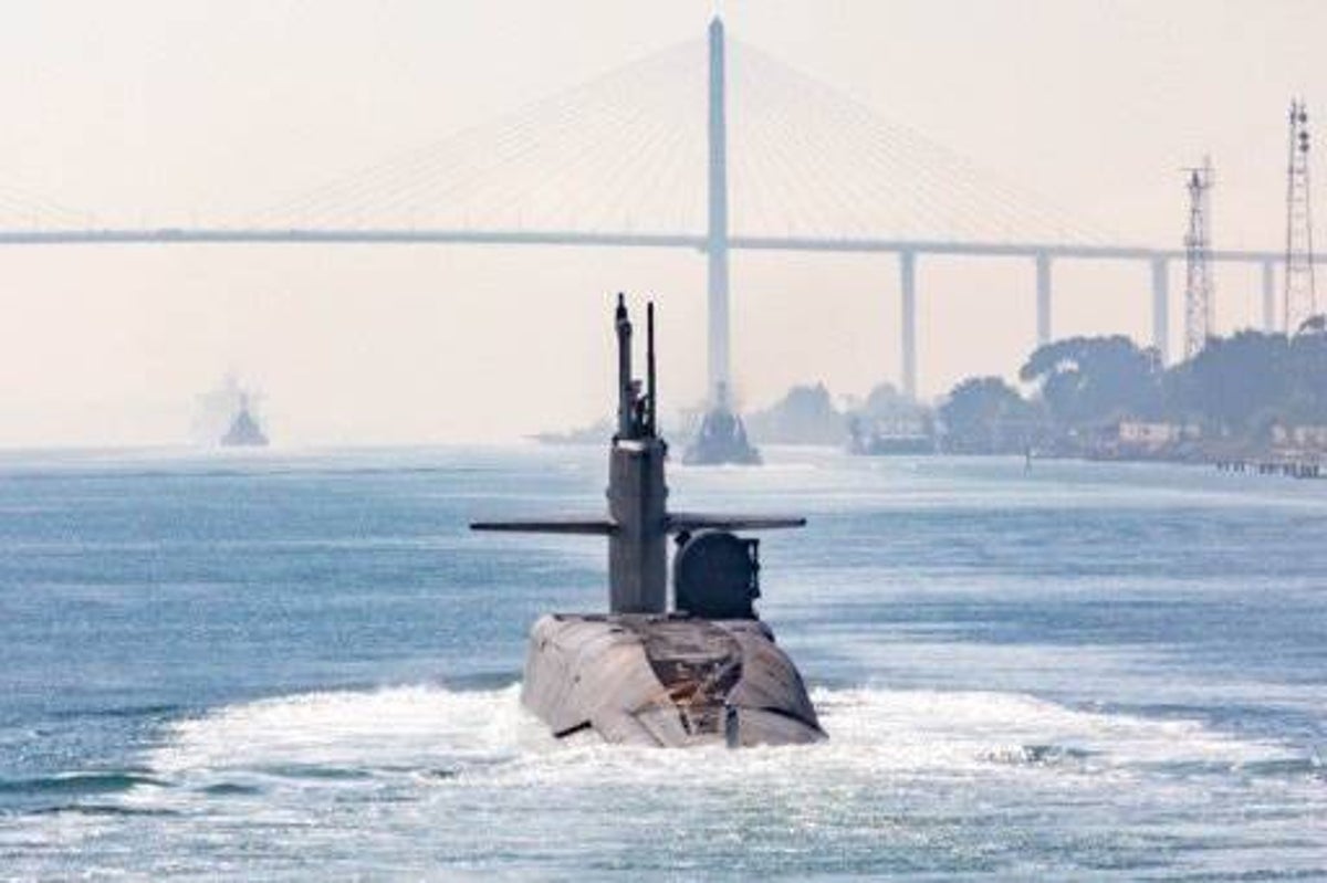 Why has the US stationed a nuclear submarine in the Middle East?