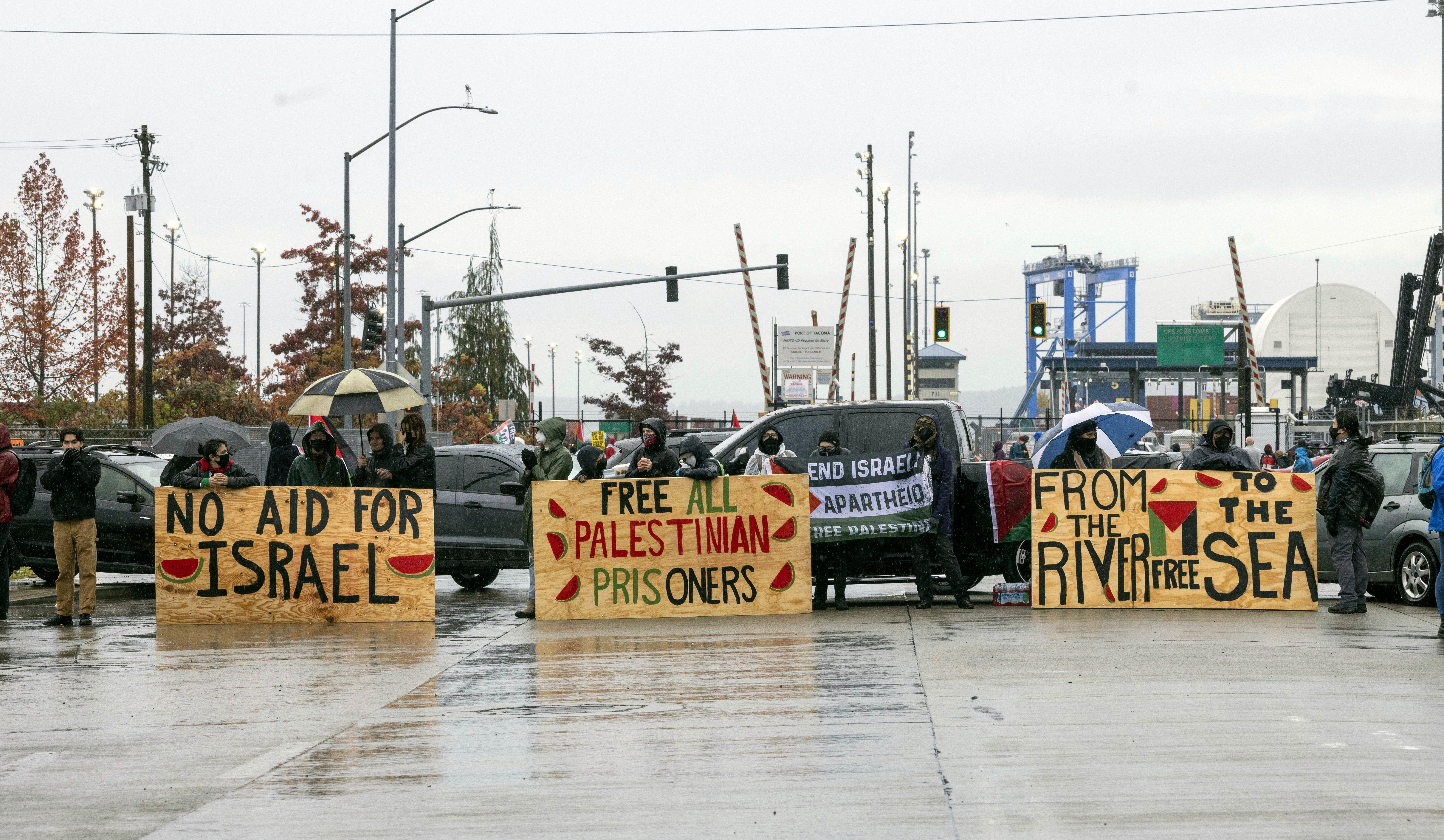 Tacoma Port Israel Protest