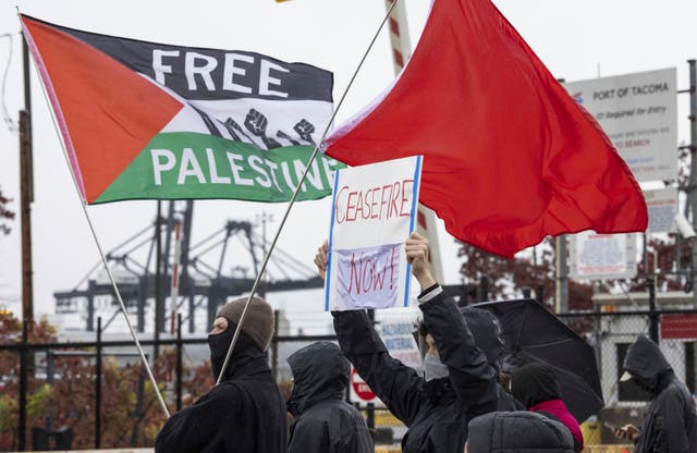 Tacoma Port Israel Protest