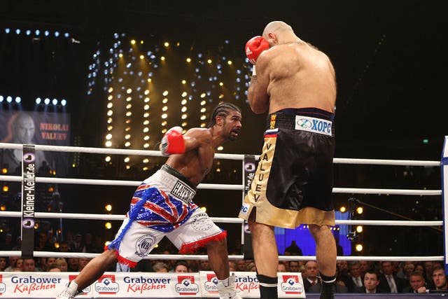 David Haye defeated Nikolai Valuev on this day in 2009 (Nick Potts/PA)