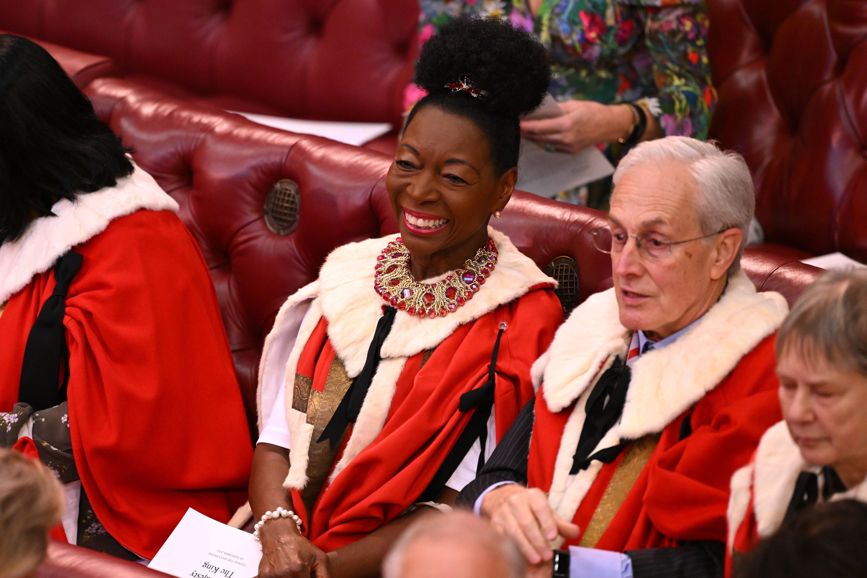 <p>Baroness Floella Benjamin and other members of the House of Lords </p>