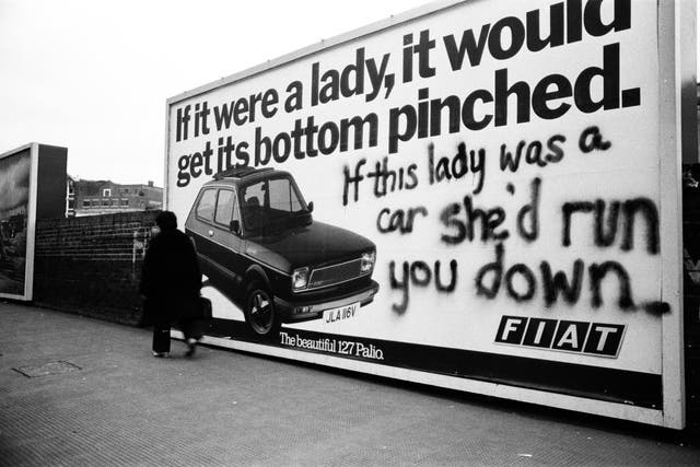 <p>Jill Posener, ‘Fiat Ad’, 1979</p>