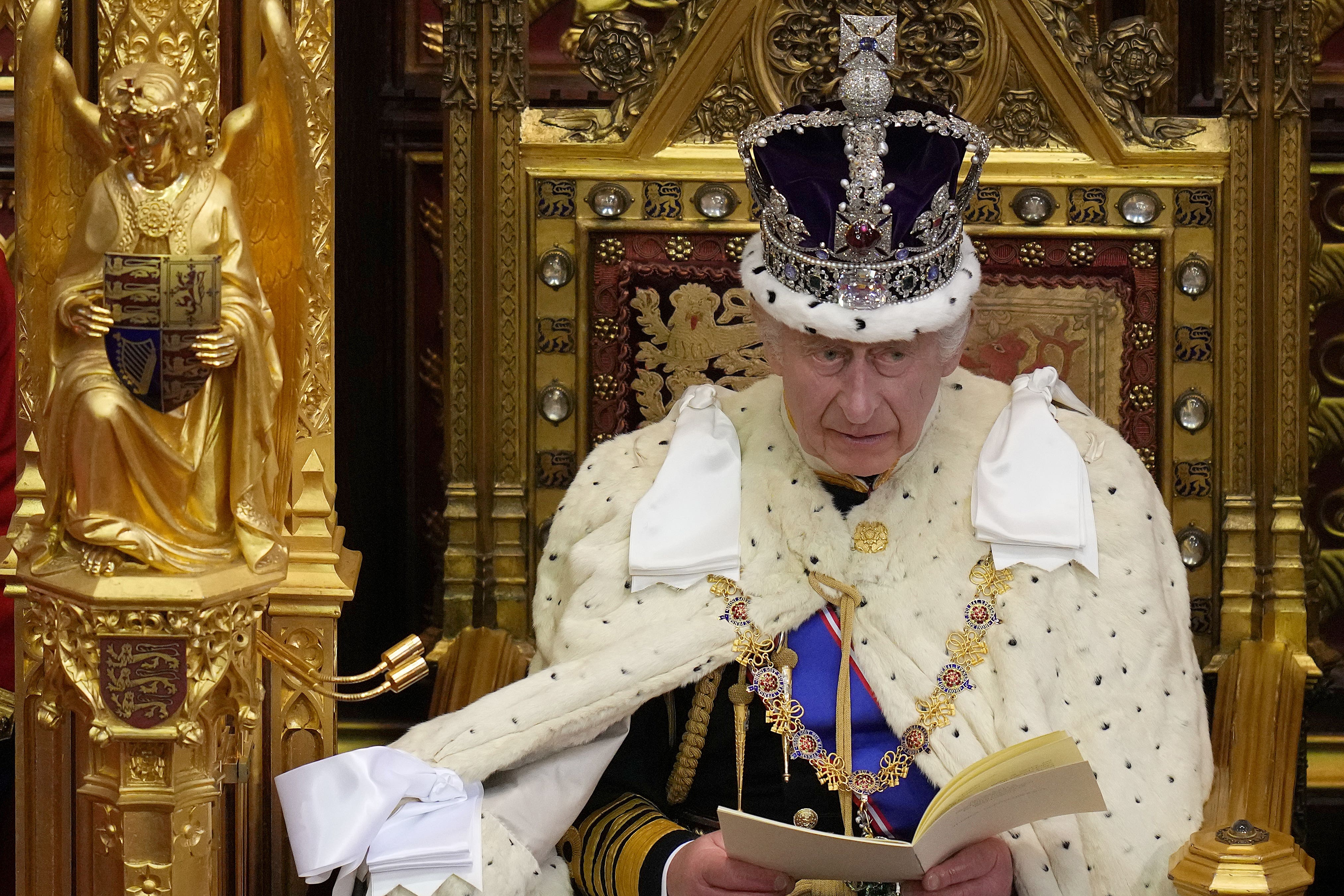 The King took 11 and a half minutes to read the speech at this year’s state opening of Parliament