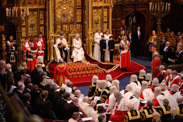 Charles delivers the King’s Speech (Leon Neal/PA)