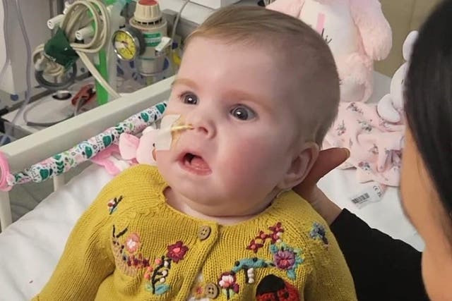 Baby Indi Gregory who has been at the centre of a court battle over life-support treatment (Family handout/PA)