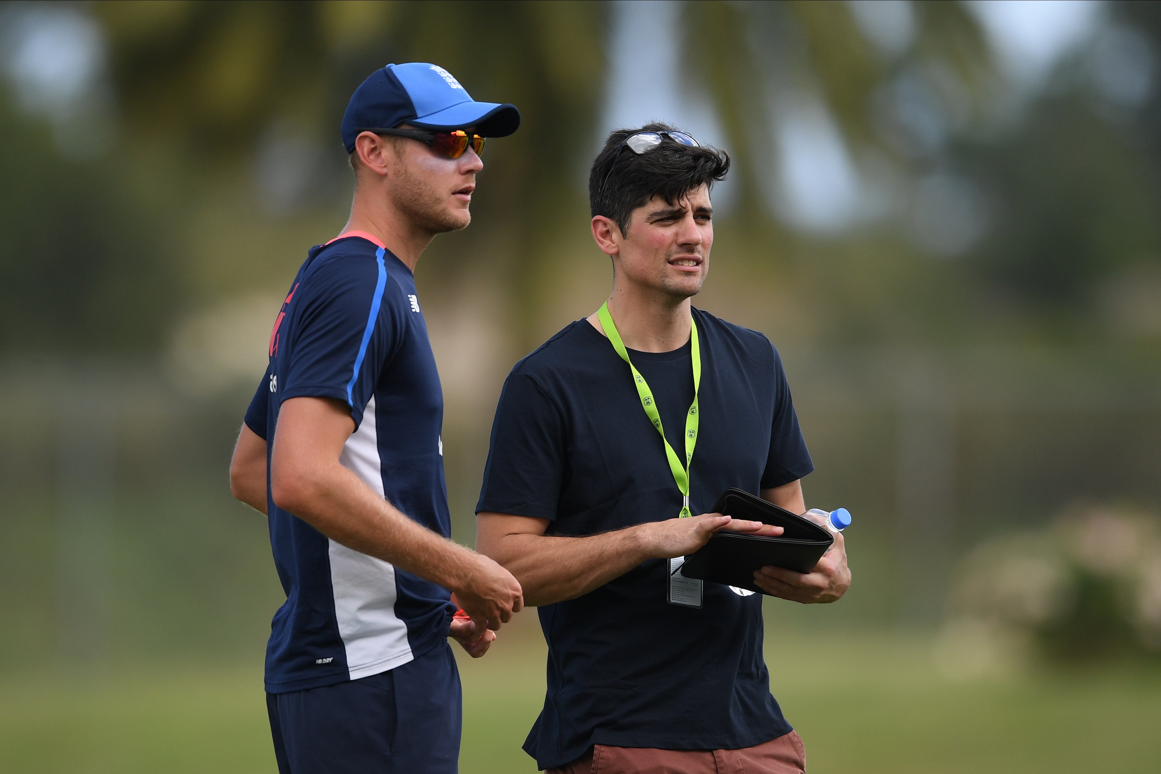 Stuart Broad (left) consulted Alastair Cook before confirming his decision to retire