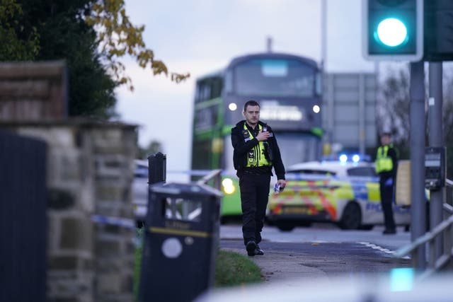 <p>Police activity in Horsforth, Leeds, after a 15-year-old boy was taken to hospital in a critical condition</p>
