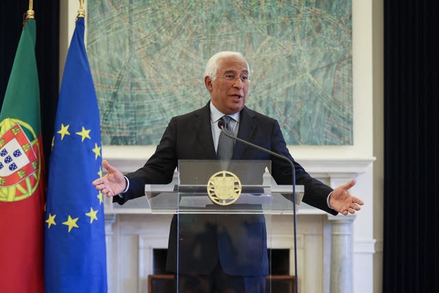 <p>Portuguese Prime Minister António Costa addresses the nation</p>