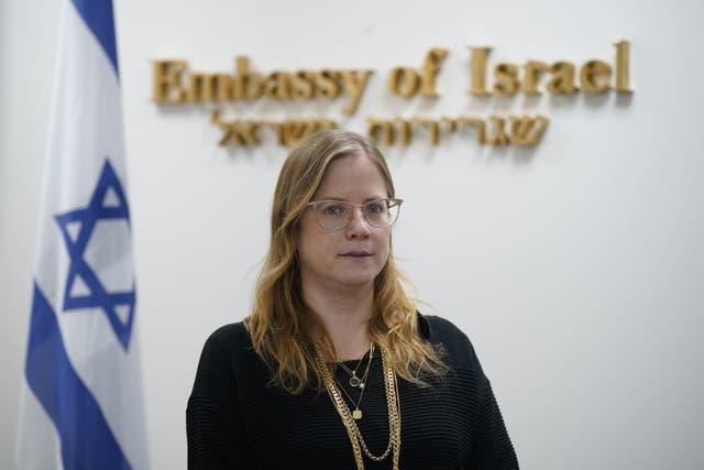 Israel’s Ambassador to Ireland Dana Erlich (Niall Carson/PA)
