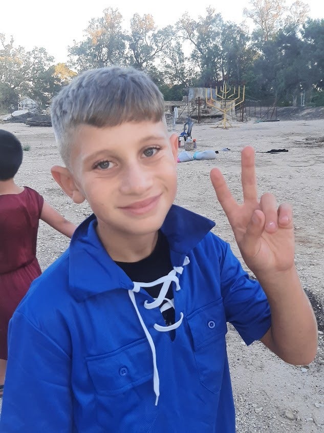 Renana Jacob’s sons, Or (16) and Yagel (12, pictured), were at home asleep in their beds in Kibbutz Nir Oz when the Hamas gunmen launched their bloody attack on 7 October