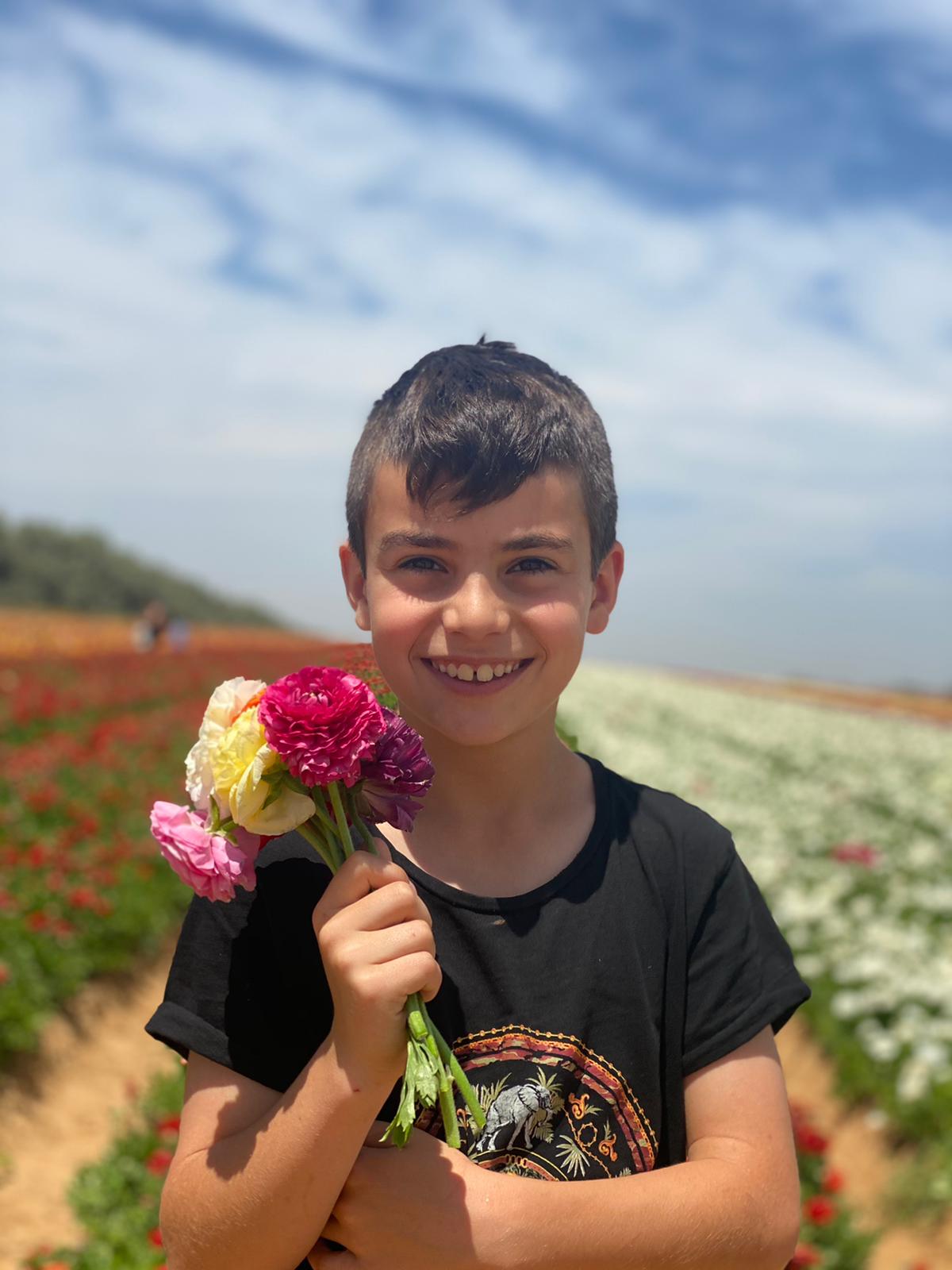 Erez, 12, was kidnapped by Hamas on 7 October