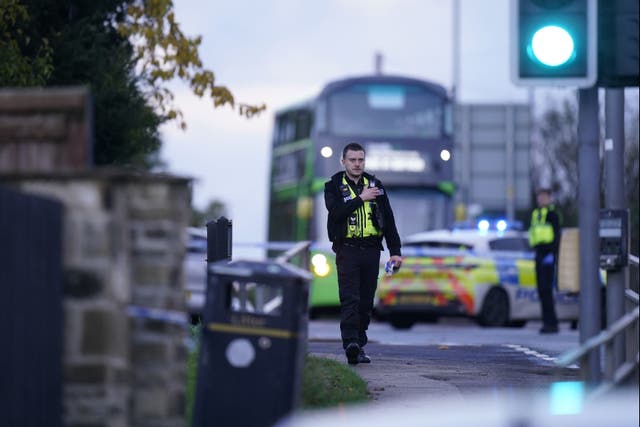 <p>Police activity in Horsforth, Leeds, after a 15-year-old boy was allegedly stabbed near a school</p>