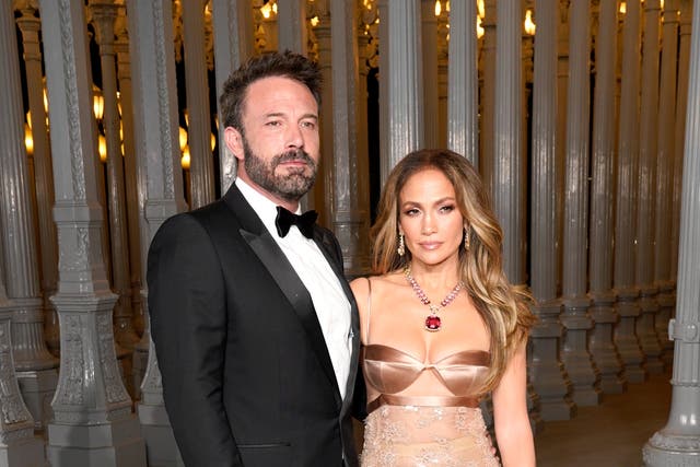 <p>Ben Affleck, wearing Gucci, and Jennifer Lopez, wearing Gucci, attend the 2023 LACMA Art+Film Gala, Presented By Gucci at Los Angeles County Museum of Art on 4 November 2023 in Los Angeles, California.</p>